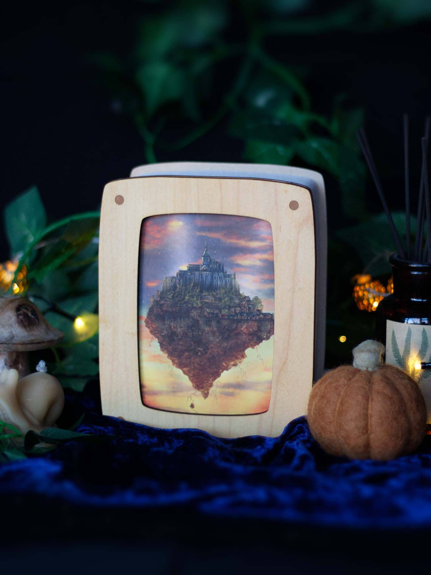 luxe ansichtkaartlamp maple